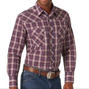 Wrangler Men's Long Sleeve Western Shirt